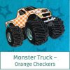 Monster Truck – Orange Checkers72